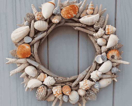 Ocean Shell Wreath Diamond Painting