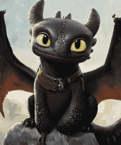 Ohnezahn How to Train Your Dragon Diamond Painting