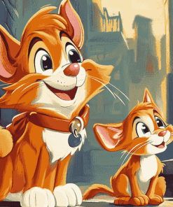 Oliver And Company Animals Diamond Painting