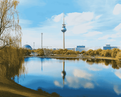 Olympiapark Scenic Diamond Painting