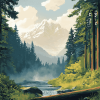 Olympic Forest Wonders Diamond Painting