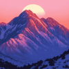 Olympus Mountain Sunset Diamond Painting