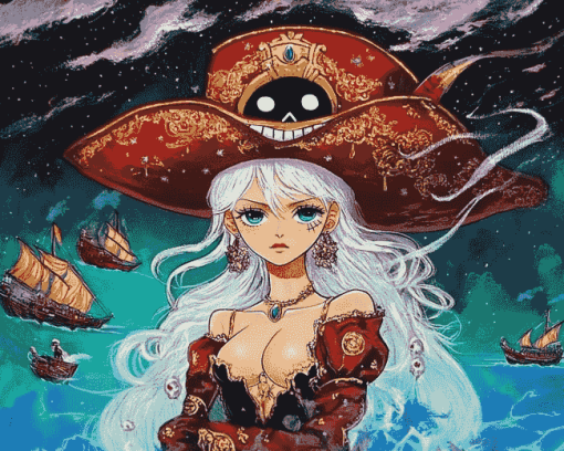 One Piece Merry Anime Diamond Painting