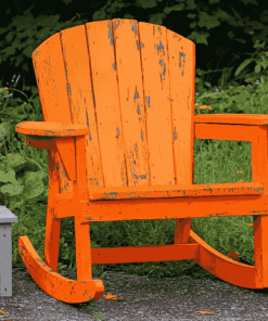 Orange Adirondack Chair Diamond Painting