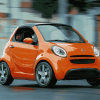 Orange Smart Car Diamond Painting