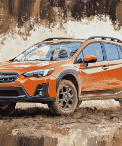 Orange Subaru Crosstrek Adventure Diamond Painting