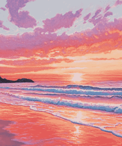 Oregon Coast Sunset Diamond Painting