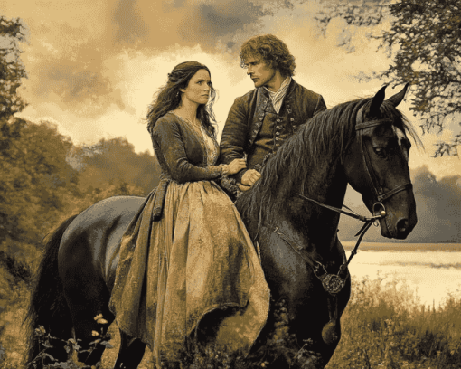 Outlander Jamie & Claire Series Diamond Painting