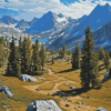 Pacific Crest Trail Landscape Diamond Painting