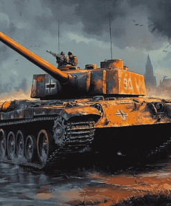 Panther Tanks Military Diamond Painting