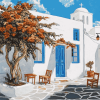 Paros Greece Island Diamond Painting