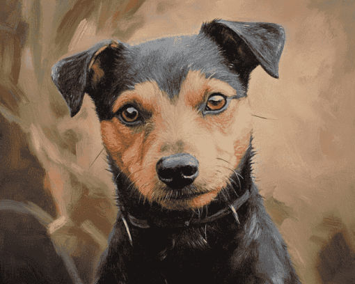 Patterdale Terrier Puppy Diamond Painting