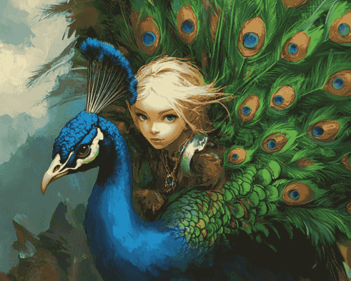 Peacock Fantasy Diamond Painting