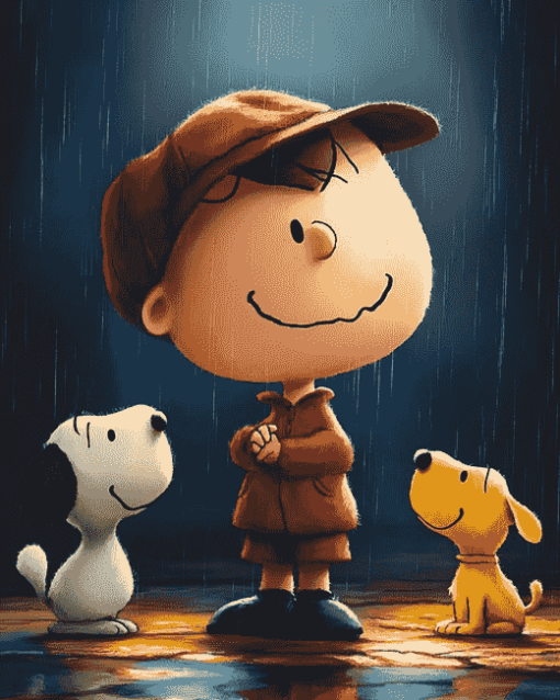 Peanuts Charlie Animation Diamond Painting