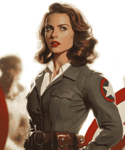 Peggy Carter Captain America Film Diamond Painting