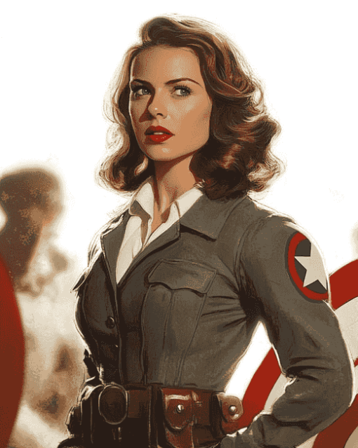 Peggy Carter Captain America Film Diamond Painting