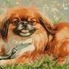 Pekingese Puppy Diamond Painting