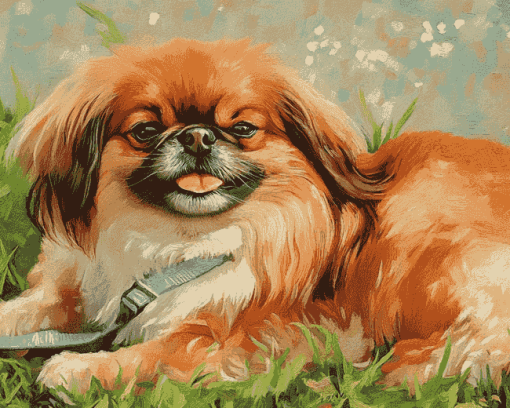 Pekingese Puppy Diamond Painting