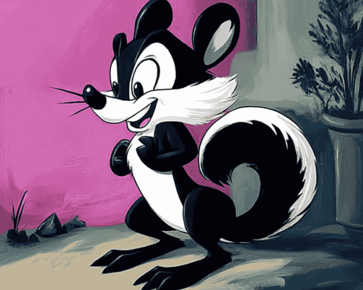 Pepe Le Pew Cartoon Diamond Painting