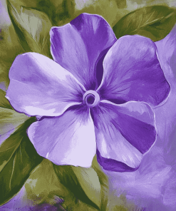 Periwinkle Purple Blossoms Diamond Painting