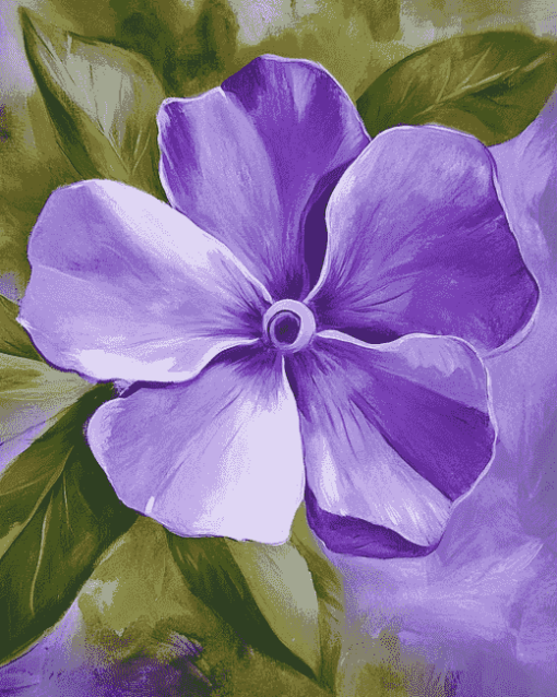 Periwinkle Purple Blossoms Diamond Painting