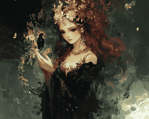 Persephone Fantasy Goddess Diamond Painting