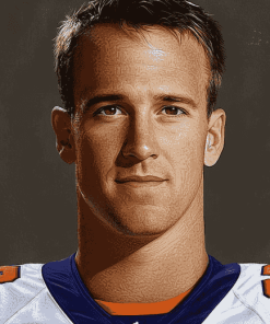 Peyton Manning Football Icon Diamond Painting