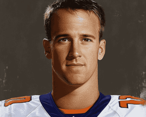 Peyton Manning Football Icon Diamond Painting