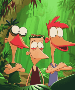 Phineas And Ferb Animation Characters Diamond Painting