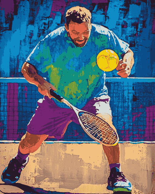 Pickleball Sports Theme Diamond Painting