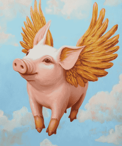 Piggies with Wings Diamond Painting