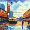 Pike Place Market Stores Diamond Painting