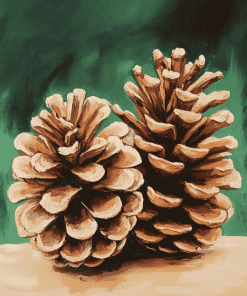 Pine Cone Tree Diamond Painting