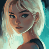 Pink Gwen Stacy Diamond Painting