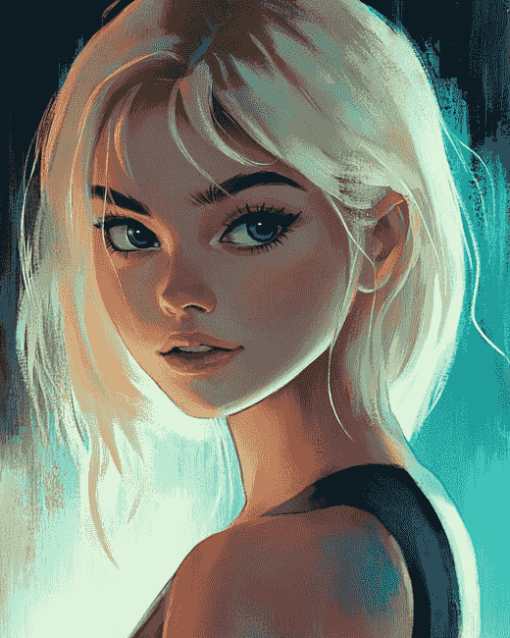 Pink Gwen Stacy Diamond Painting