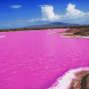 Pink Lake Retba Scenic Diamond Painting