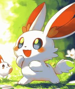 Pokemon Scorbunny Diamond Painting