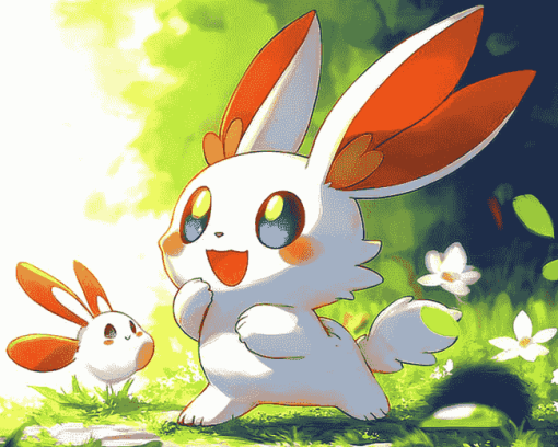 Pokemon Scorbunny Diamond Painting