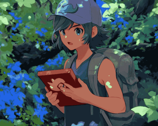 Pokemon Violet Anime Diamond Painting