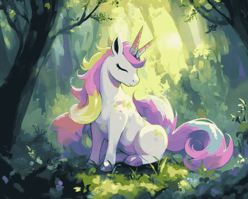 Pokemon and Unicorn Fantasy Diamond Painting