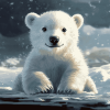 Polar Bear Cubs Diamond Painting