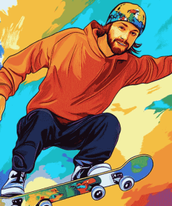 Pop Art Skater Sport Diamond Painting