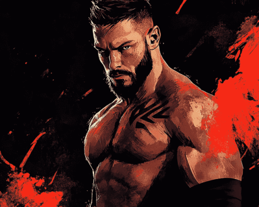 Popular Finn Balor Wrestler Diamond Painting