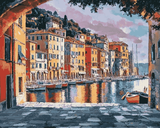 Porto Venere Cityscape Italy Diamond Painting