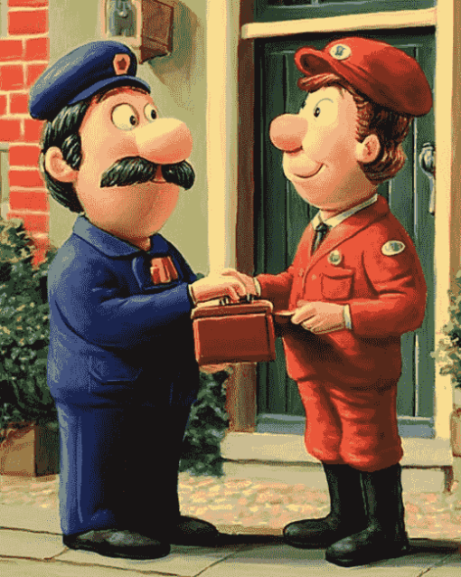 Postman Pat Cartoon Diamond Painting