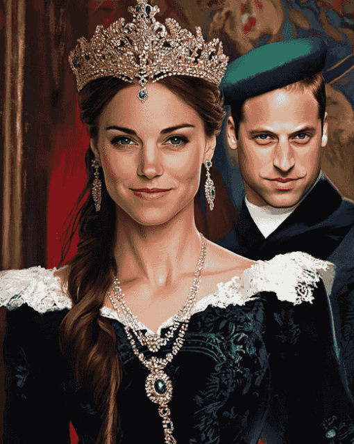 Prince William and Kate Diamond Painting