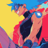 Promare Anime Galo Thymos Diamond Painting