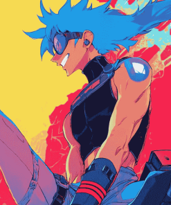 Promare Anime Galo Thymos Diamond Painting