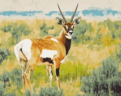 Pronghorn Wildlife Diamond Painting