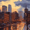 Providence Cityscape Diamond Painting